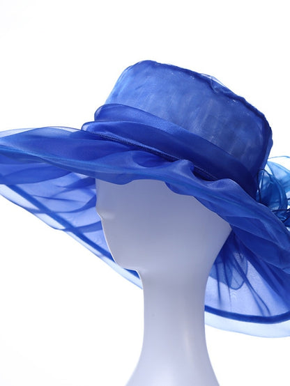 Women's Hat Bucket Hat Sun Hat Black Blue Purple Party Outdoor Dailywear Floral Floral Portable Windproof Comfort - LuckyFash™