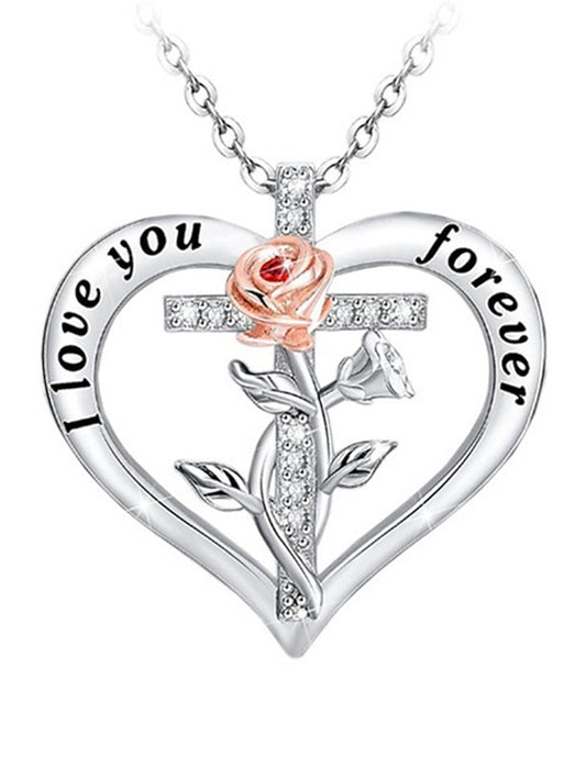 Women's necklace Chic & Modern Street Floral Necklaces / Silver / Fall / Winter / Spring / Summer - LuckyFash™