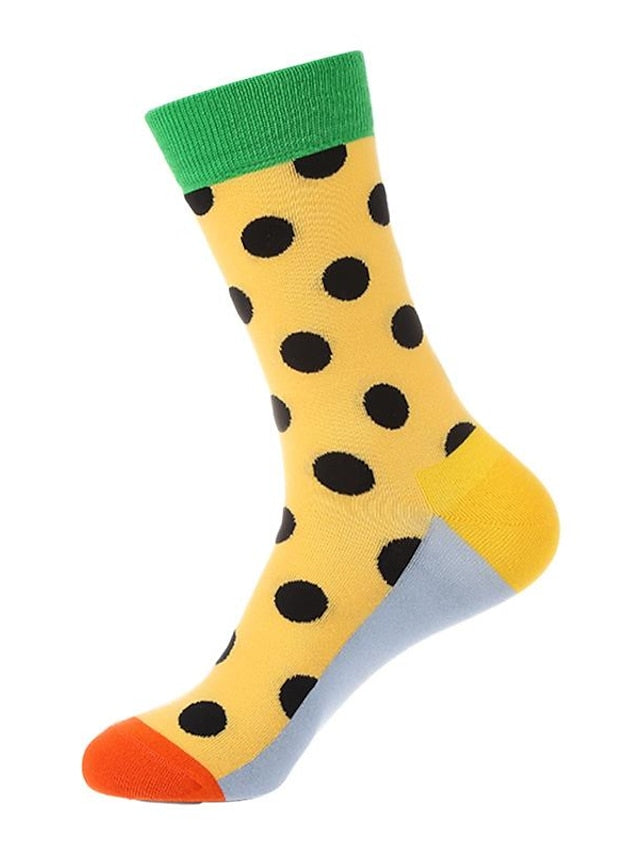 Women's Crew Socks Home Office Daily Spandex Nylon Cotton Basic Casual Classic Warm Elastic 1 Pair - LuckyFash™