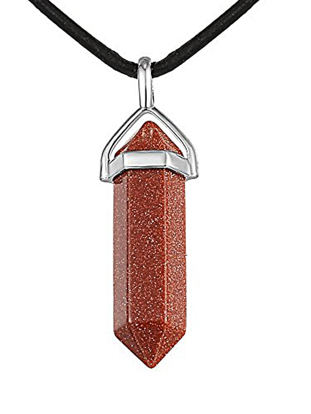 Pendant Necklace For Women's Turquoise Crystal Party Casual Daily Synthetic Gemstones Crystal Turquoise Black - LuckyFash™