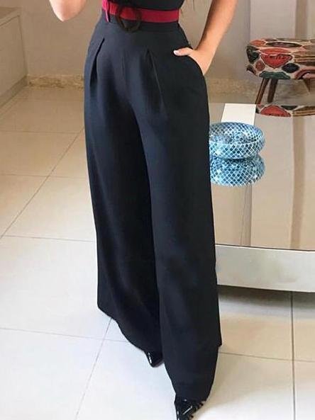 Hollow Heart Neck Solid Sling Jumpsuit - LuckyFash™