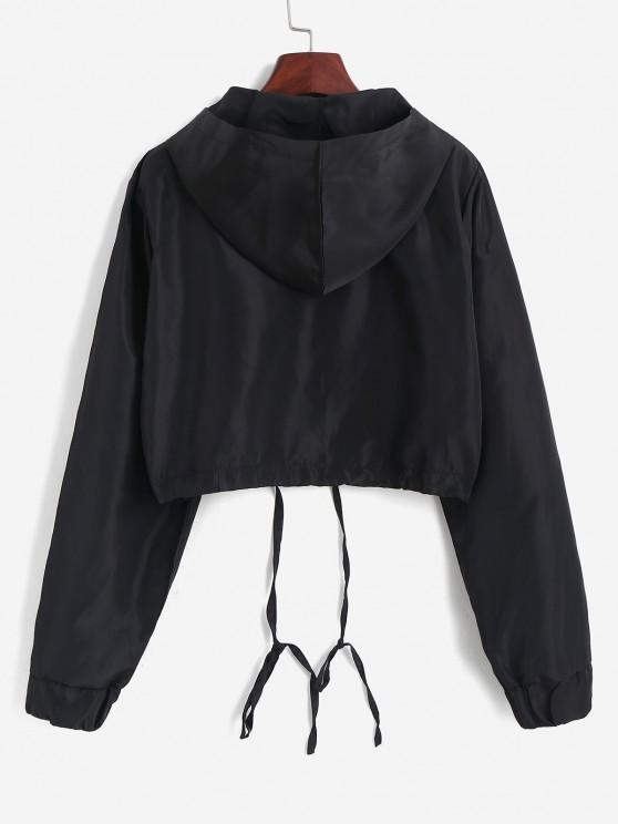Hooded Cropped Windbreaker Jacket - LuckyFash™