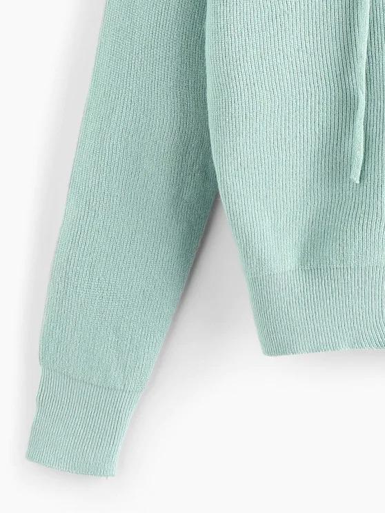 Hooded Drop Shoulder Single Breasted Cardigan - LuckyFash™