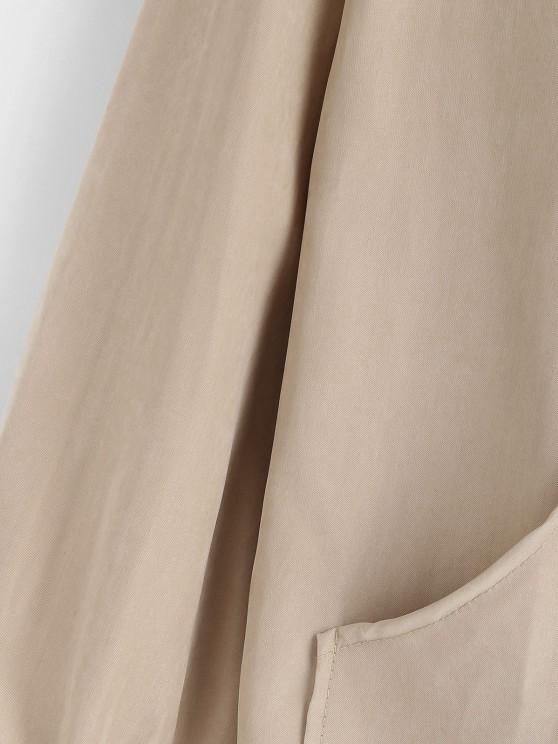 Hooded Front Pocket Drawstring Jacket - LuckyFash™