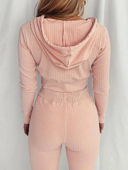 Hooded Long Sleeve Casual Sports Suit - LuckyFash™