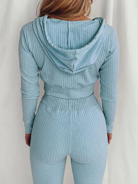 Hooded Long Sleeve Casual Sports Suit - LuckyFash™