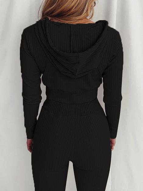 Hooded Long Sleeve Casual Sports Suit - LuckyFash™