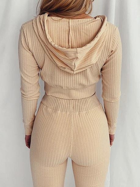 Hooded Long Sleeve Casual Sports Suit - LuckyFash™