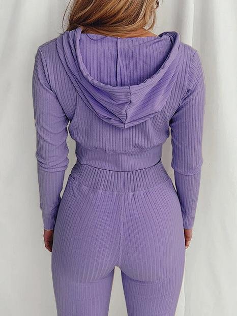 Hooded Long Sleeve Casual Sports Suit - LuckyFash™