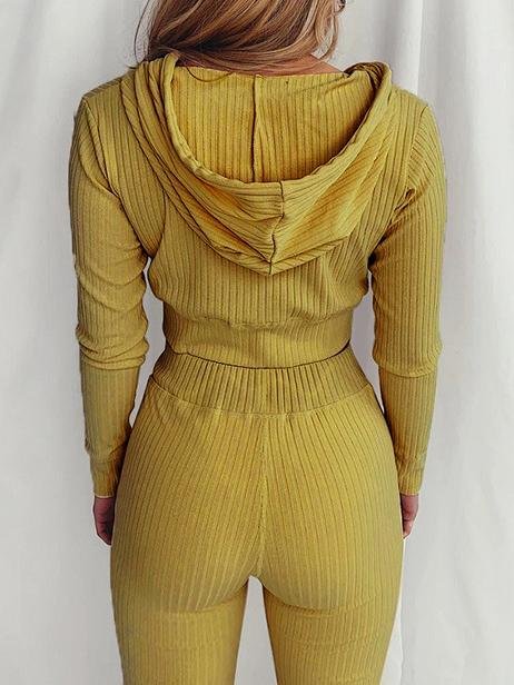 Hooded Long Sleeve Casual Sports Suit - LuckyFash™