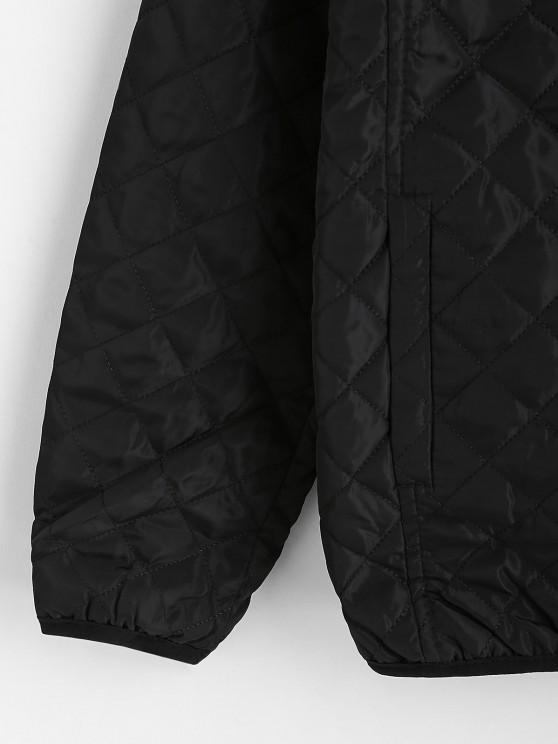 Hooded Pockets Fleece Lined Quilted Coat - LuckyFash™