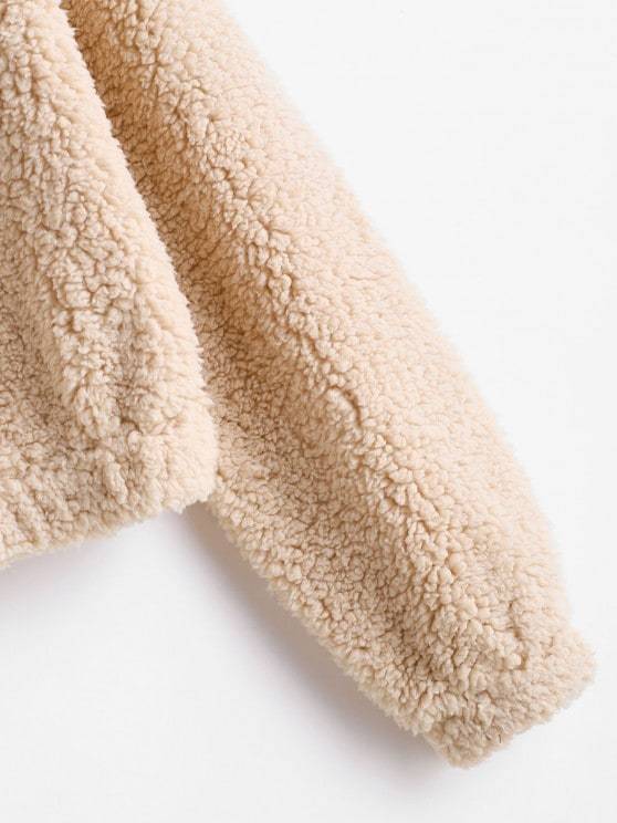 Hooded Zip Up Fluffy Teddy Jacket - LuckyFash™