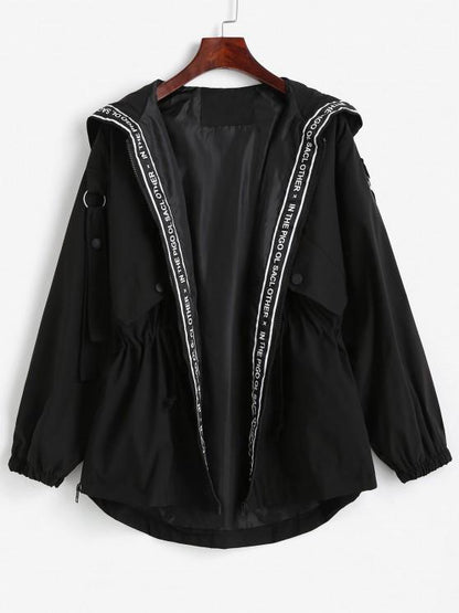 Hooded Zippered Pockets Cargo Jacket - LuckyFash™