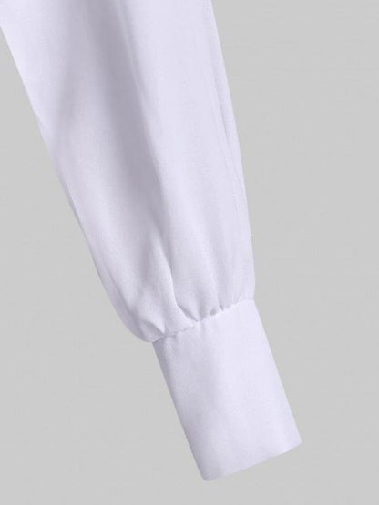 Hook and Eye Chiffon Knot Open Back Crop Top - LuckyFash™