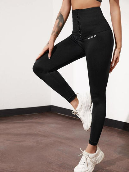 Hook Girdle Waist Sports Leggings - LuckyFash™
