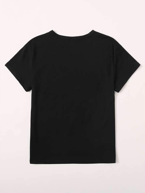 Horse And Heart Print Tee - LuckyFash™