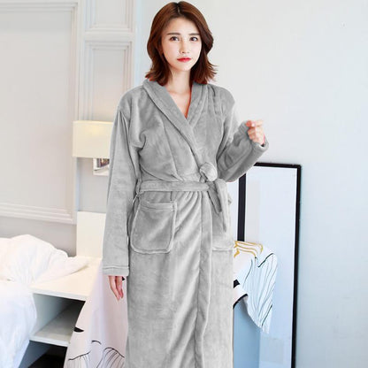 Hotel Spa Collection Herringbone Textured Plush Robe - LuckyFash™