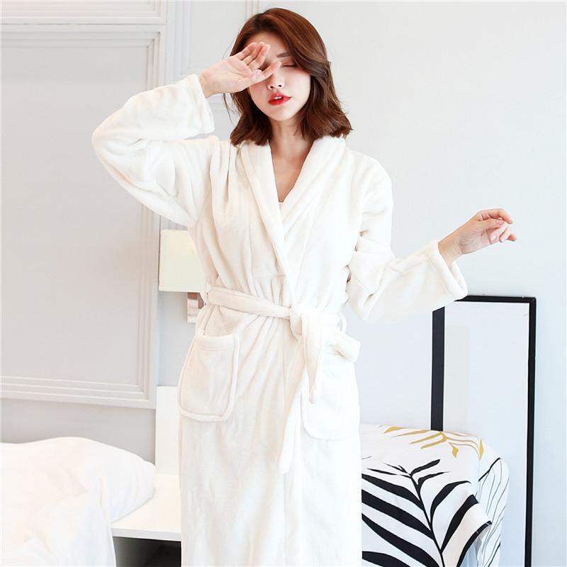 Hotel Spa Collection Herringbone Textured Plush Robe - LuckyFash™