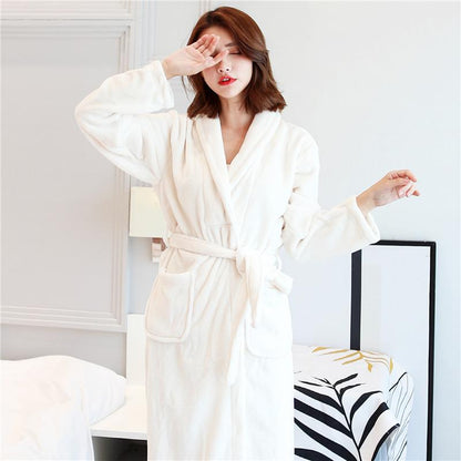 Hotel Spa Collection Herringbone Textured Plush Robe - LuckyFash™