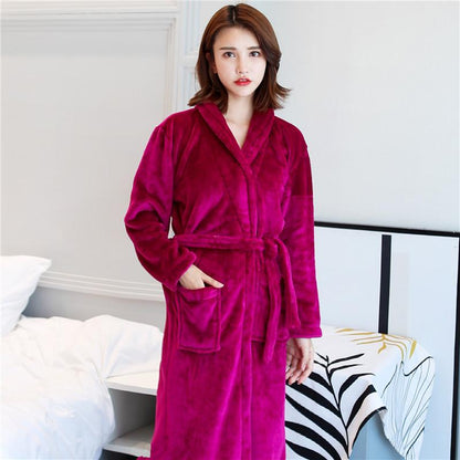 Hotel Spa Collection Herringbone Textured Plush Robe - LuckyFash™