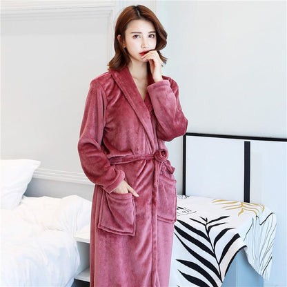 Hotel Spa Collection Herringbone Textured Plush Robe - LuckyFash™