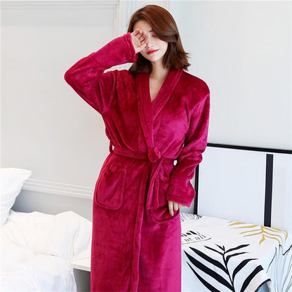 Hotel Spa Collection Herringbone Textured Plush Robe - LuckyFash™