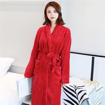 Hotel Spa Collection Herringbone Textured Plush Robe - LuckyFash™