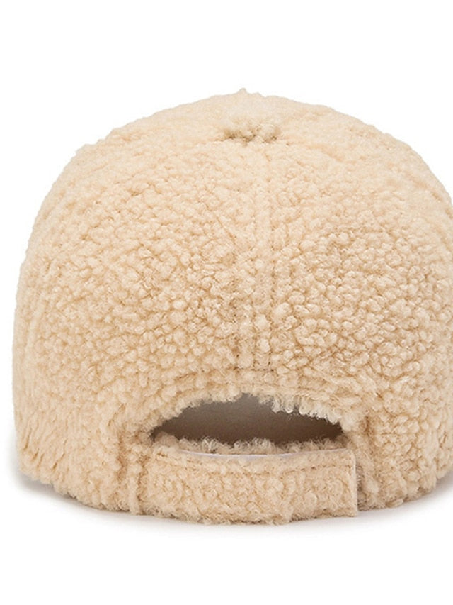 Women's Hat Baseball Cap Winter Hats Black Pink Khaki Outdoor Street Dailywear Embroidery Letter Windproof Comfort Warm - LuckyFash™