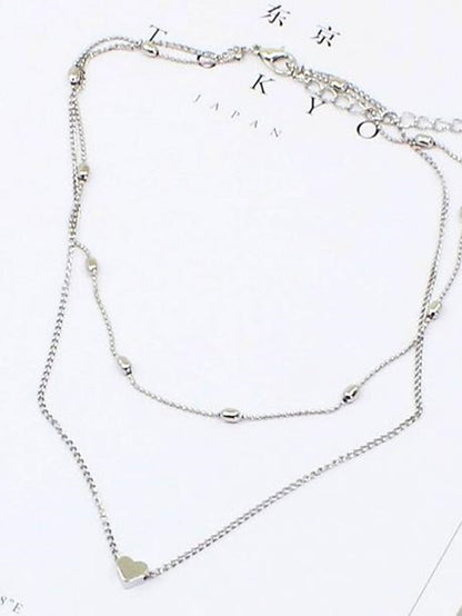 Women's necklace Chic & Modern Fashion Street / Multilayer Layered Heart Choker Necklaces/ Dailywear / Spring / Summer / Fall / Winter - LuckyFash™