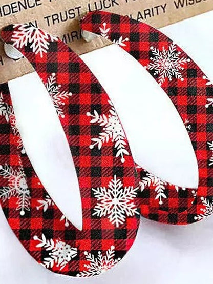 Women's Earrings Casual Street Plaid Earring - LuckyFash™