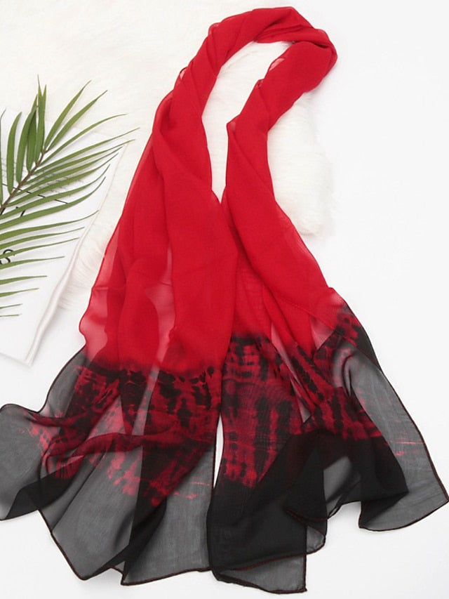 New Fashion Spring Summer Women Gradient Color Beach Scarf Shawls Female Wraps Sunscreen Hijab - LuckyFash™