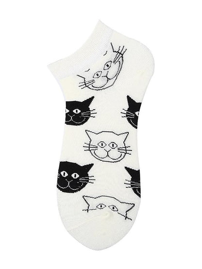 Women's Anckle Socks Low Cut Socks Office Work Daily Animal Dot Spandex Nylon Cotton Basic Casual Classic 1 Pair - LuckyFash™