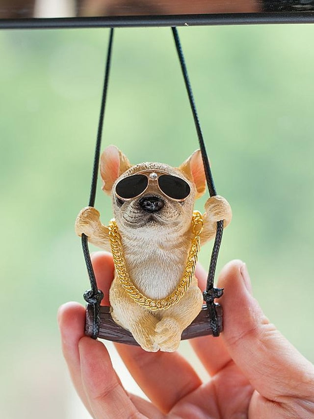 2023 New Car Charm Pendant Swing Pug Pug Dog Car Supplies - LuckyFash™
