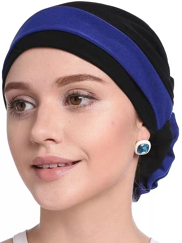 Stretch Inner Hijab Caps Muslim Hat Turban Femme Musulman Turbante Ready To Wear Hijab Bonnet Flower Indian Headwrap Loss Hair Cover - LuckyFash™