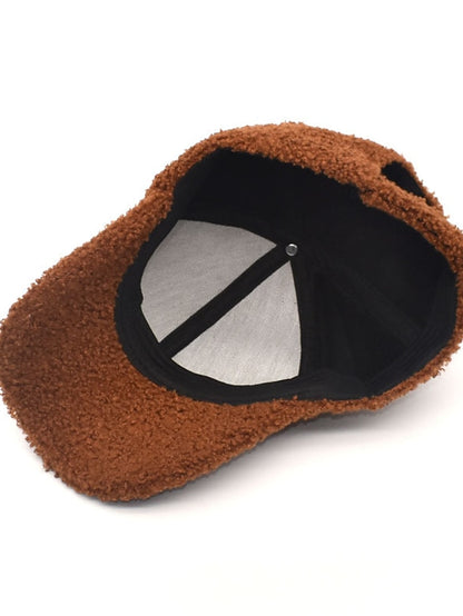 Women's Hat Baseball Cap Winter Hats Black Pink Khaki Outdoor Street Dailywear Fleece Pure Color Windproof Comfort Warm - LuckyFash™
