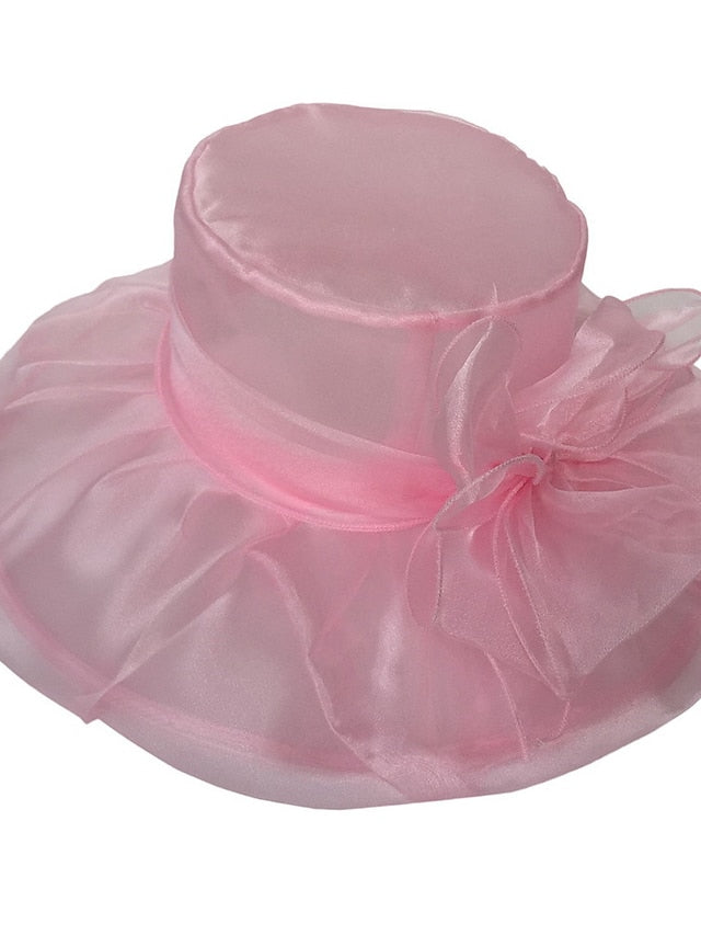 Women's Party Hat Party Wedding Street Floral Pure Color Yellow Red Hat Blue Purple Fall Winter Spring - LuckyFash™