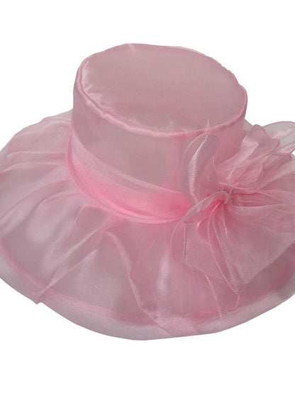 Women's Party Hat Party Wedding Street Floral Pure Color Yellow Red Hat Blue Purple Fall Winter Spring - LuckyFash™