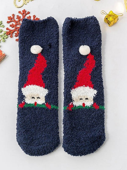 Women's Crew Socks Party Christmas Gift Multi Color Animal Patterned Polyester Spandex Casual Classic Warm Cute 1 Pair - LuckyFash™