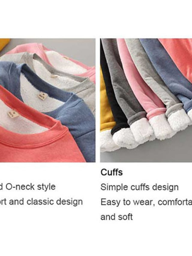 Basic Casual Wine Red Big red Black Solid Color Home Crew Neck Long Sleeve for Women - LuckyFash™