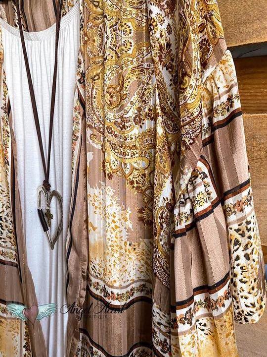 I'll Be Here Kimono - Taupe - LuckyFash™