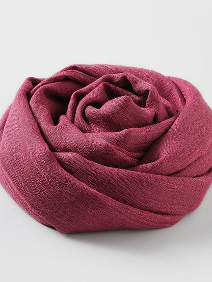 Women's Women's Shawls & Wraps Outdoor Dailywear Holiday White Yellow Pink Scarf Pure Color - LuckyFash™