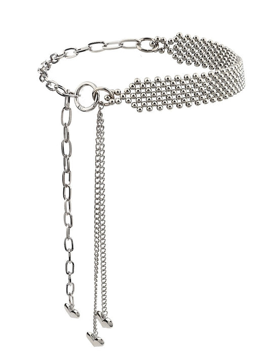 Women's Chain Belt Metal Chain Metal Bucke Charm Pendent Cowboy Casual Party Daily Silver - LuckyFash™