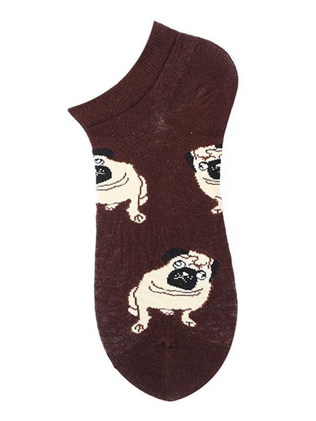 Women's Anckle Socks Low Cut Socks Outdoor Office Work Animal Patterned Spandex Nylon Cotton Basic Casual Classic 1 Pair - LuckyFash™