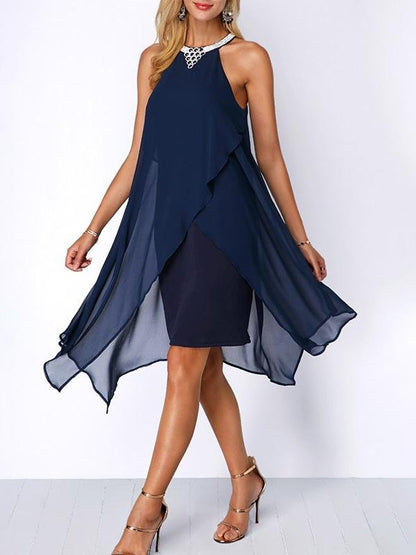 INS Elegant Lady Mesh Sleeveless Dress - LuckyFash™