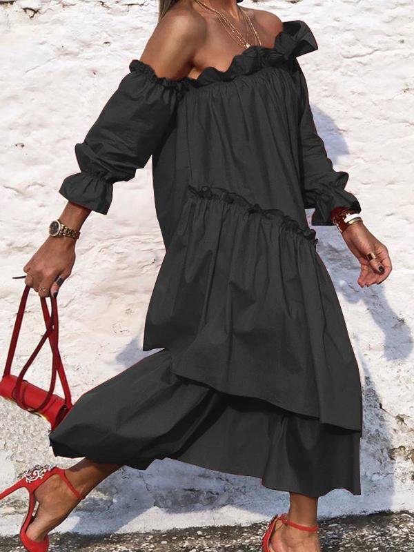 Irregular One-shoulder Dress - LuckyFash™