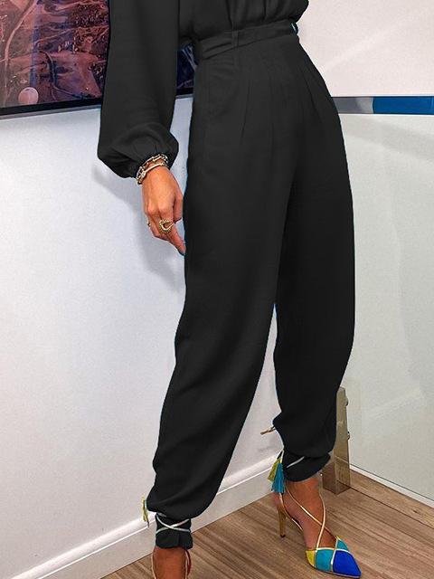 Irregular One-Shoulder Sleeve Top & Casual Pants Two-Piece Suit - LuckyFash™