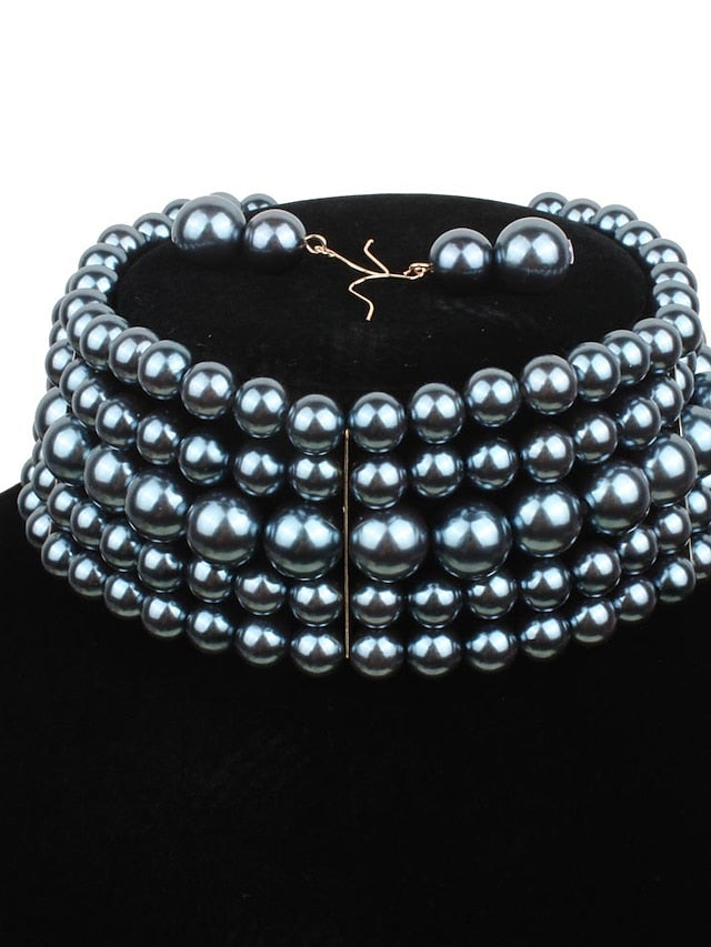 Women's necklace Chic & Modern Party Pure Color Necklaces / Black / Red / Fall / Winter / Spring - LuckyFash™