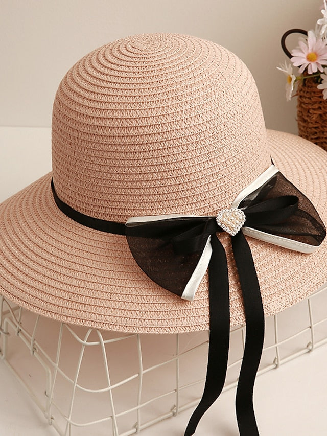 Women's Sun Hat Straw Hat Daily Holiday Straw Vacation Beach Sunscreen 1 pcs - LuckyFash™