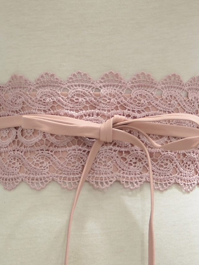 Women's Belt Faux Leather Green White Black Pink Yellow Wide Belt Outdoor Street Dailywear Holiday Pure Color / Spring / Summer / Fall / Winter / Red - LuckyFash™