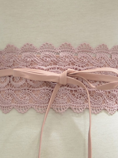 Women's Belt Faux Leather Green White Black Pink Yellow Wide Belt Outdoor Street Dailywear Holiday Pure Color / Spring / Summer / Fall / Winter / Red - LuckyFash™